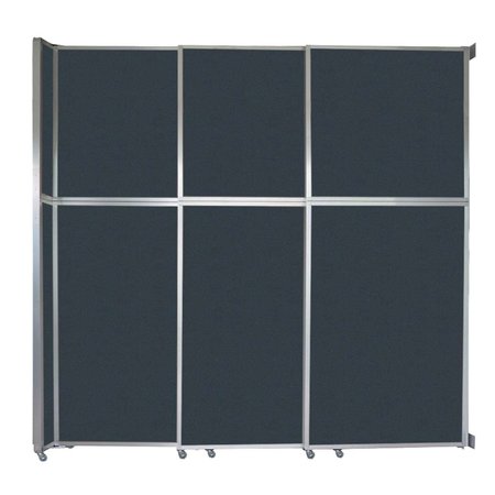 VERSARE Operable Wall Sliding Room Divider 9'9" x 10'3/4" Blue Spruce Fabric 1070265-1